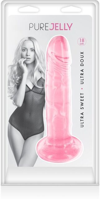 Gode dong jelly rose ventouse 18cm 3