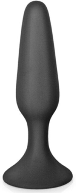 Plug anal noir 11.5cm avec ventouse