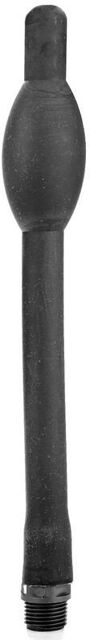 douche anale en silicone tout noir 27cm
