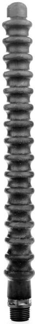 douche anal en silicone tout noir mega ripple 28.5cm