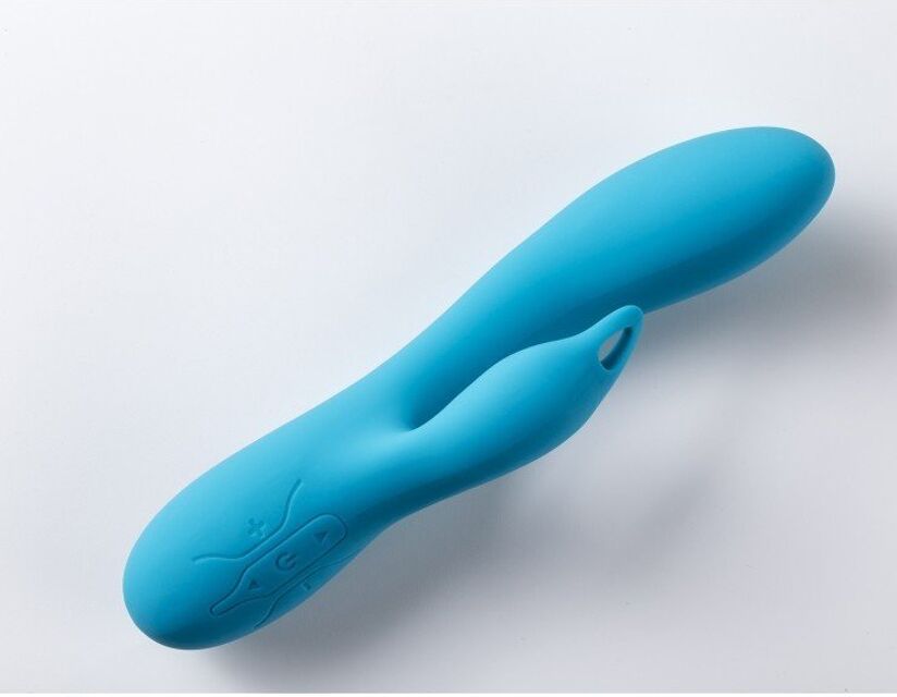 VIBROMASSEUR RECHARGEABLE V2 BLEU STIMULATEUR CLITORIS