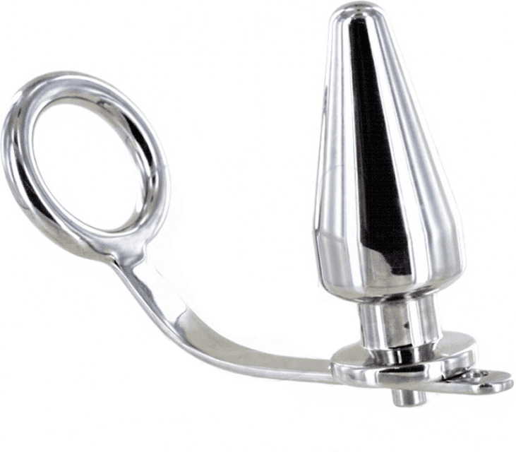 anneau en acier avec plug anal 45 x 45mm