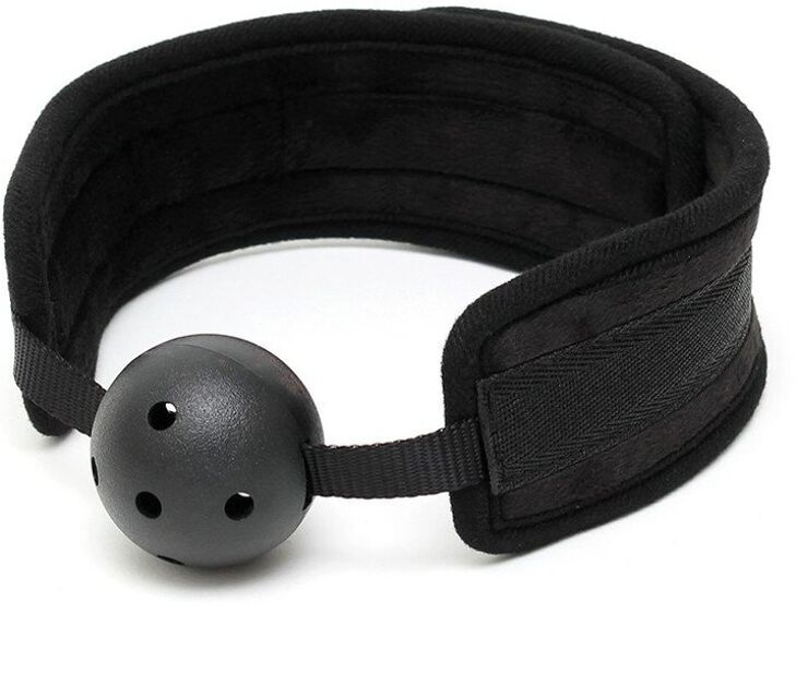 Baillon noir en velcro