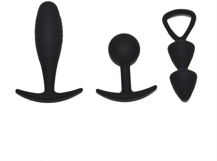 Basel - Set de Butt Plugs Taille S - Noir