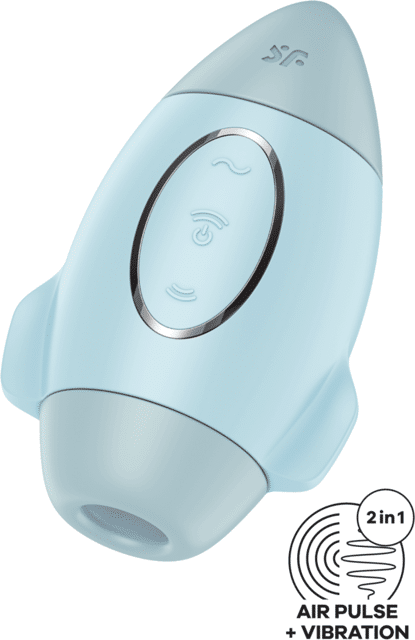 Stimulateur de clitoris violet vibration et air pulsé USB vert Mission control 3