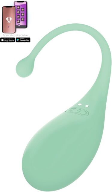 Oeuf Vibrant Palpitation Vert avec Application