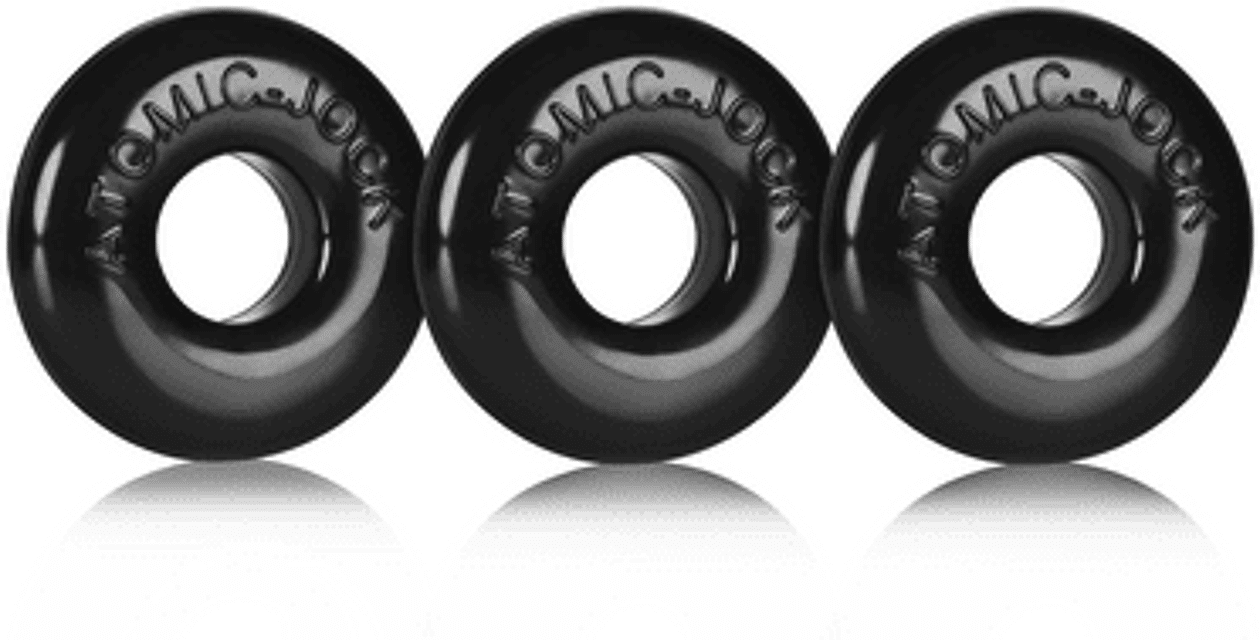Ringer - 3-pack of Do-Nut-1 Cockrings - Black