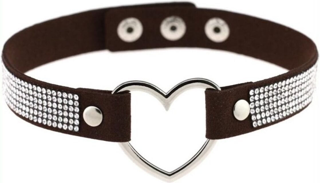Ras de cou Heart Strass Noir