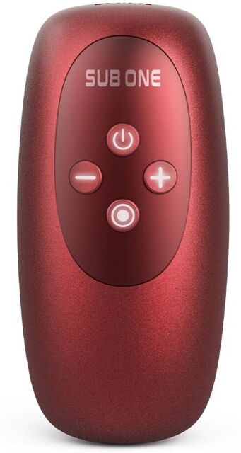 Sub One - Masturbateur Vibrant avec Fonction Tapping - Velvet Red