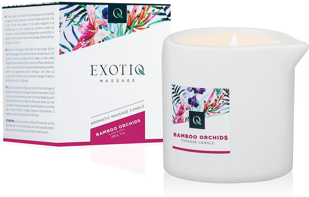 Bougie de Massage Exotiq Orchidées Bambou - 200g