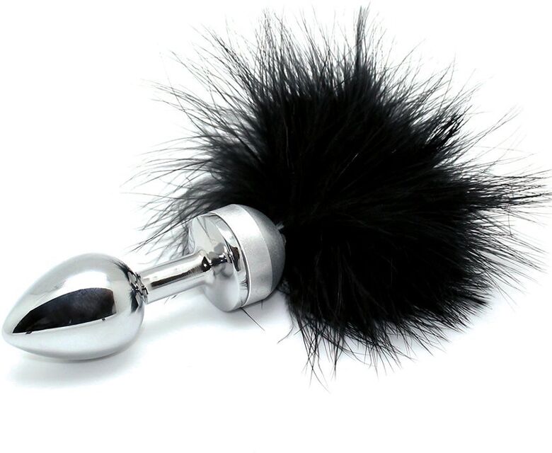 Plug Noir avec plumes (UNISEX)