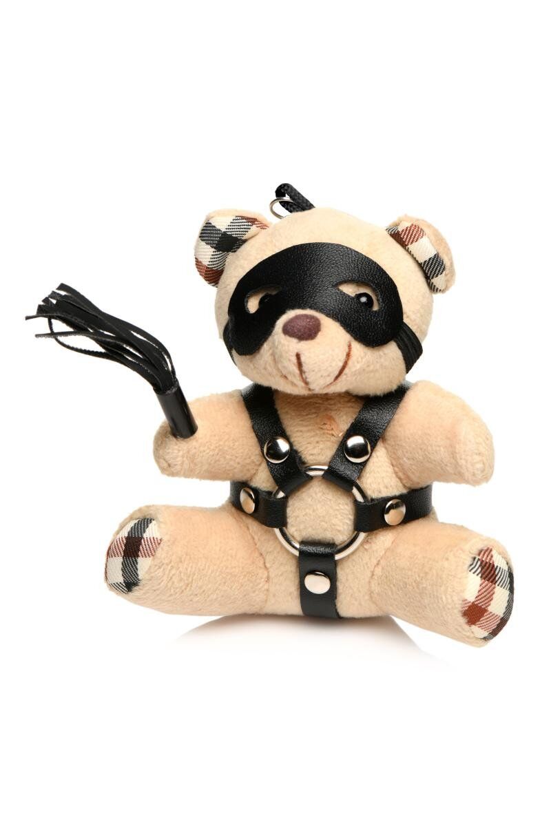 Master Series Porte-clés Teddy Bear BDSM avec martinet