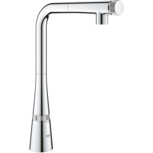 Grohe Zedra SmartControl - Mitigeur monocommande de cuisine taille L avec bec orientable et douchette extractible chrome 31593002