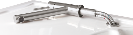 Villeroy & Boch Villeroy & Boch Como Window - Mitigeur monocommande de cuisine taille M acier inoxydable 925700LC Villeroy & Boch Villeroy & Boch Como Window - Mitigeur monocommande de cuisine taille M acier inoxydable 925700LC