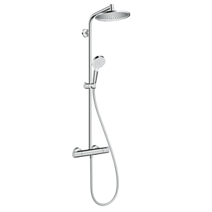 Hansgrohe Crometta S - Systeme de douche Showerpipe 240 1jet avec mitigeur thermostatique chrome 27267000