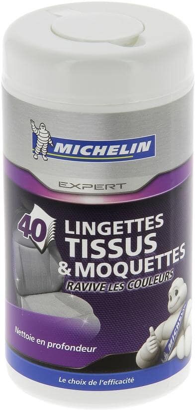 Michelin 40 lingettes tissus et moquettes -