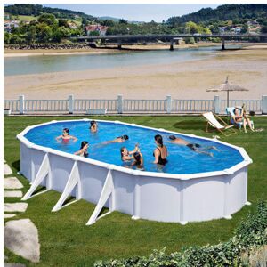 GRE Piscine acier Gre ovale Atlantis 744 x 399 x H.132 cm - Filtre a sable