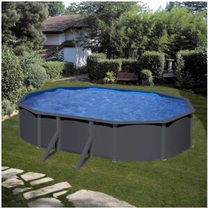 GRE Piscine acier Gre ovale Louko 5,27 x 3,27 x H.122 cm - Filtre a sable