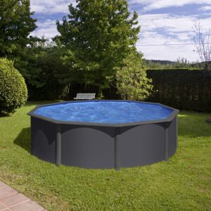 GRE Piscine acier Gre ronde Louko Ø 480 x 122 cm - Filtre a sable