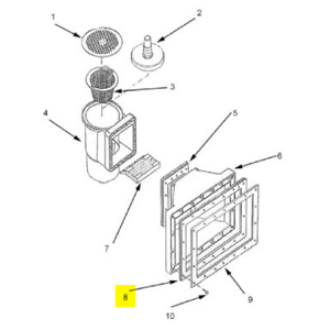 Ubbink Joint skimmer bouche large - lot de 2