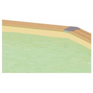 Liner piscine Ubbink Sunwater 300 x 555 cm x H.140 cm - Beige - Publicité Liner piscine Ubbink Sunwater 300 x 555 cm x H.140 cm - Beige - Publicité