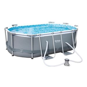 Piscine tubulaire Bestway ovale 4,27 x 2,50 x 1,00 m Power Steel - Publicité