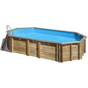 Piscine Gre bois Orange 755 x 456 x H 146 cm (Filtre à sable) - Publicité Piscine Gre bois Orange 755 x 456 x H 146 cm (Filtre à sable) - Publicité