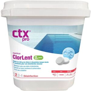 Chlore lent galet 250 g CTX 370 (373) - 5kg - Publicité Chlore lent galet 250 g CTX 370 (373) - 5kg - Publicité