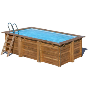 Piscine Gre bois Marbella 2 - 420 x 270 x H 117 cm (Filtre à sable) - Publicité Piscine Gre bois Marbella 2 - 420 x 270 x H 117 cm (Filtre à sable) - Publicité