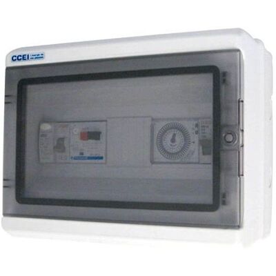 CCEI Coffret électrique Panorama filtration 4-6A + Interr. diff. 30mA - Publicité CCEI Coffret électrique Panorama filtration 4-6A + Interr. diff. 30mA - Publicité