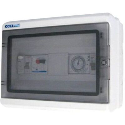 CCEI Coffret électrique Panorama filtration 6-10A + Interr. diff. 30mA - Publicité CCEI Coffret électrique Panorama filtration 6-10A + Interr. diff. 30mA - Publicité