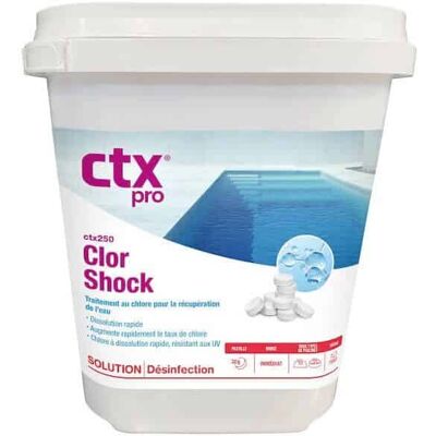 Chlore choc CTX 250 - 5kg - Publicité Chlore choc CTX 250 - 5kg - Publicité