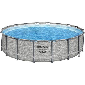 Bestway Piscine Bestway Ronde Steel Pro Max Decor Pierre 5,49 x h1,22m