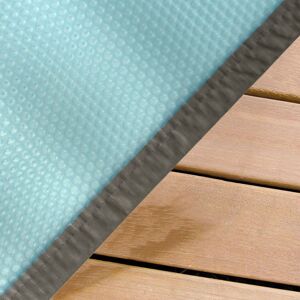 Bâche à bulles luxe SolGuard pour piscine bois Ubbink octogonale allongée Modèle - Azura / Sasha 4,90 x 3,55m octogonale allongée - Publicité Bâche à bulles luxe SolGuard pour piscine bois Ubbink octogonale allongée Modèle - Azura / Sasha 4,90 x 3,55m octogonale allongée - Publicité