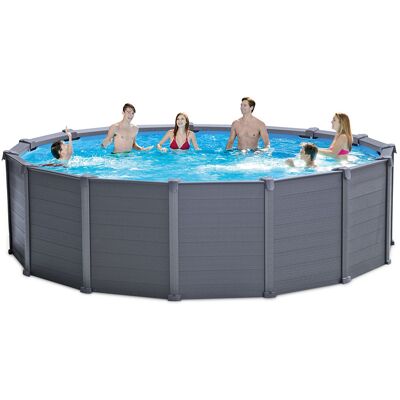 Piscine tubulaire Intex Graphite 4,78 x h1,24m