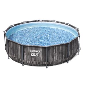 Piscine Bestway Ronde Steel Pro Max Decor Bois 3,66 x