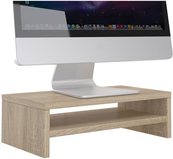 IDIMEX Support d'écran d'ordinateur DISPLAY, en mélaminé décor chêne sonoma IDIMEX Support d'écran d'ordinateur DISPLAY, en mélaminé décor chêne sonoma