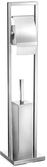 IDIMEX Porte-papier toilette dérouleur RENATE avec brosse WC, en métal chromé IDIMEX Porte-papier toilette dérouleur RENATE avec brosse WC, en métal chromé