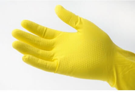 GM Equipement Gants de ménage jaunes en latex GM Equipement Gants de ménage jaunes en latex