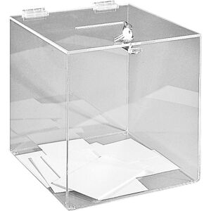 Edimeta Urne transparente 25 x 25 x 25 cm