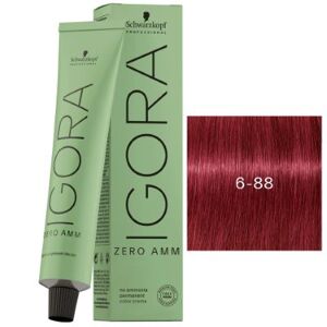 Schwarzkopf Tube Coloration Igora Zéro Amm Schwarzkopf 60 Ml