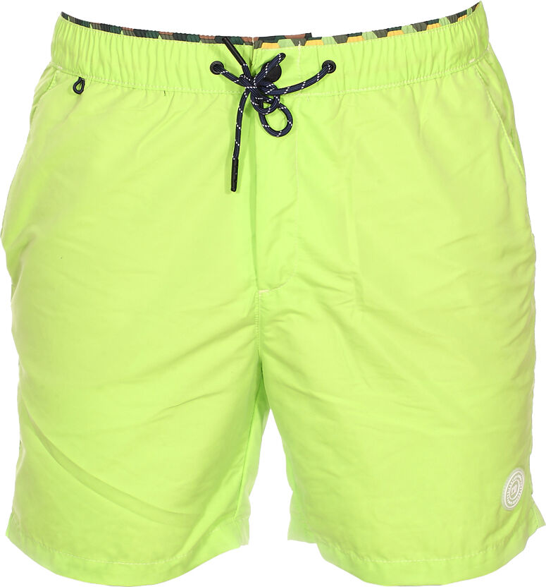 Scotch&Soda Short de bain Scotch & Soda vert fluo à ceiture camouflage - VERT -