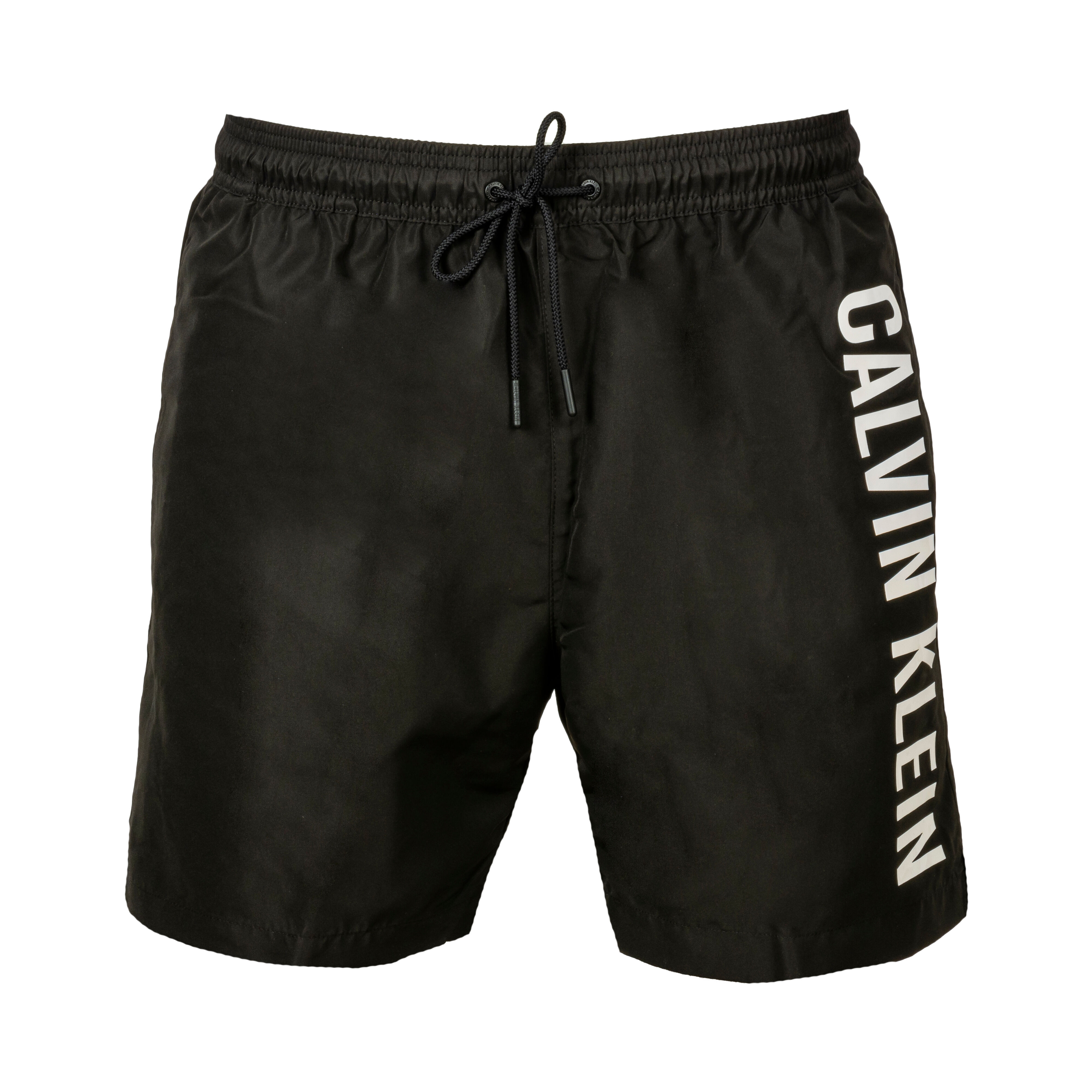 Calvin Klein Swimwear Short de bain Calvin Klein Drawstring noir floqué - NOIR - XL