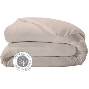 Housse de couette percale Tradilinge LIN (Couleur : Lin)