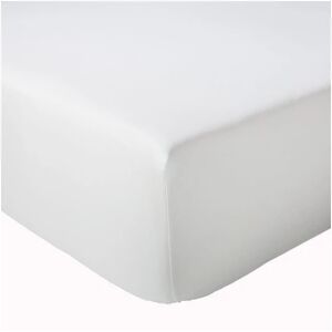 Drap housse satin Tradilinge GRAND HÔTEL BLANC - COLORIS BLANC UNI (Couleur : Blanc)