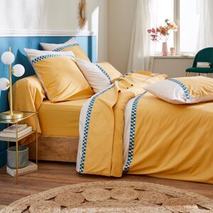 Housse de couette percale Tradilinge ROMY AMBRE