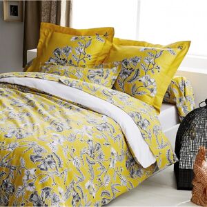 Housse de couette satin Tradilinge BOTANIC SOLEIL