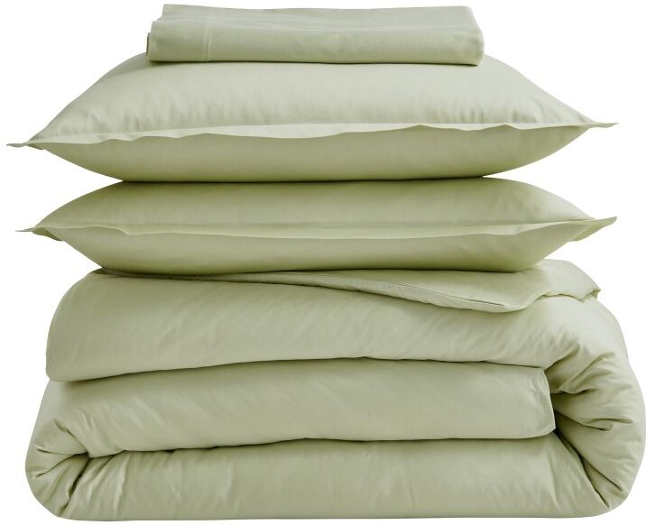 Drap plat satin Tradilinge TILLEUL (Couleur : Tilleul)