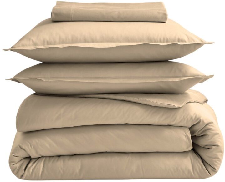 Housse de couette percale Tradilinge LIN (Couleur : Lin)