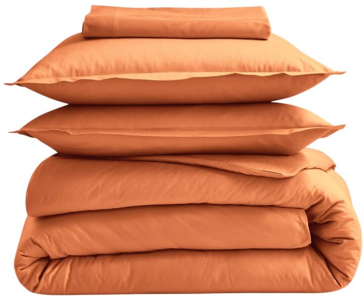 Drap plat percale Tradilinge COGNAC (Couleur : Cognac)